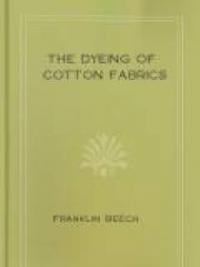The Dyeing Of Cotton Fabrics