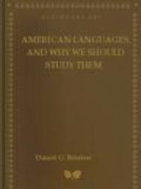 American Languages, And Why We Should Study Them
