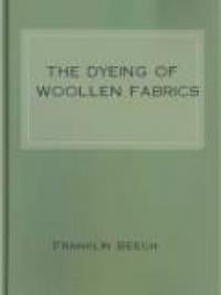The Dyeing Of Woollen Fabrics