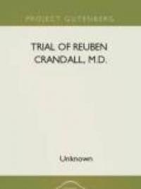 The Trial Of Reuben Crandall, M.D